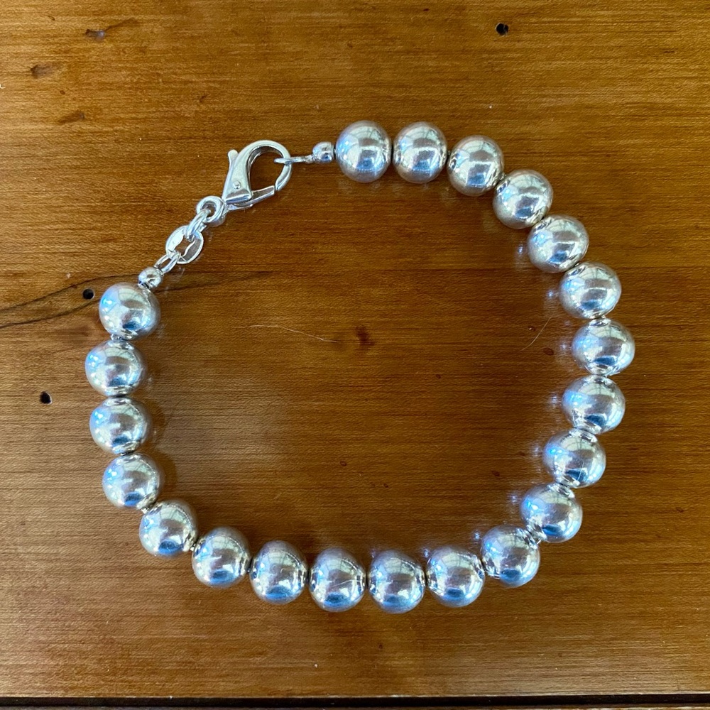Beautiful Sterling Silver Ball Bracelet